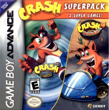 2 in 1 - Crash Bandicoot 2 - N-Tranced & Crash Nitro Kart  Game