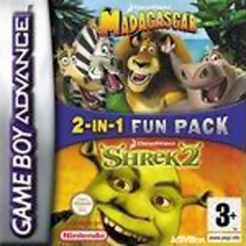 2 in 1 - Madagascar & Shrek 2  Jogo