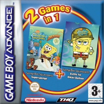 2 in 1 - SpongeBob Squarepants - Supersponge & Battle for Bikini Bottom  ゲーム