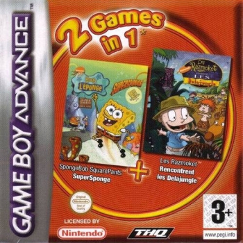2 in 1 - SpongeBob SquarePants - SuperSponge & Les Razmoket Rencontrent les Delajungle  Gioco