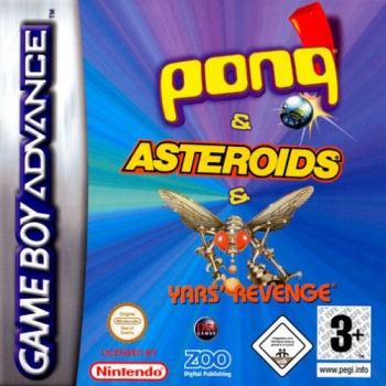 3 in 1 - Asteroids, Yar's Revenge and Pong  ゲーム