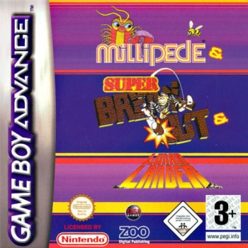 3 in 1 - Super Breakout, Lunar Lander and Millipede  Game