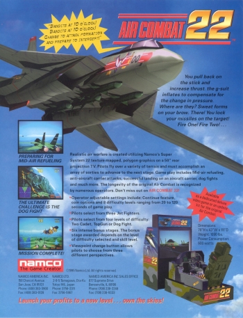 Air Combat 22  Gioco