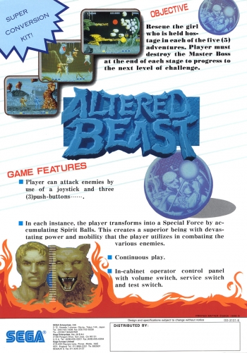 Altered Beast   Juego