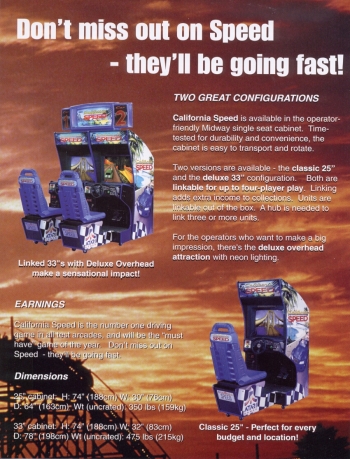 California Speed  Gioco