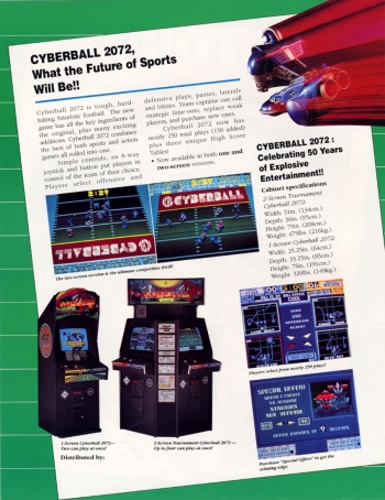 Cyberball 2072  Gioco