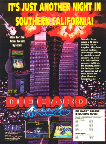 Die Hard Arcade  Gioco