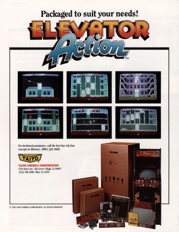 Elevator Action  ゲーム