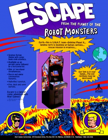 Escape from the Planet of the Robot Monsters  Gioco