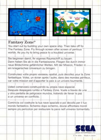 Fantasy Zone   Juego