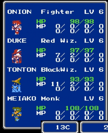 Final Fantasy III  [En by A.W.Jackson+Neill Corlett+SoM2Freak v1.1] Jogo