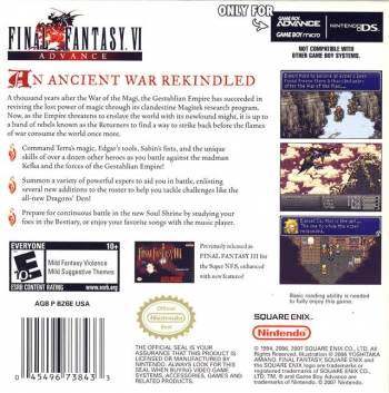 Final Fantasy VI Advance  Game