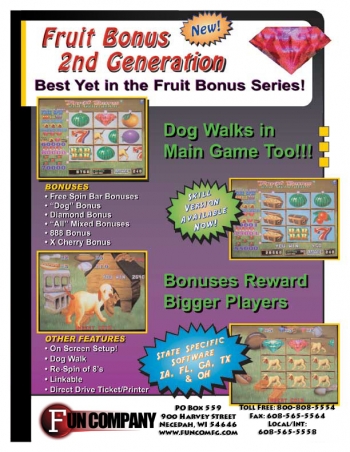 Fruit Bonus 2nd Generation  Game