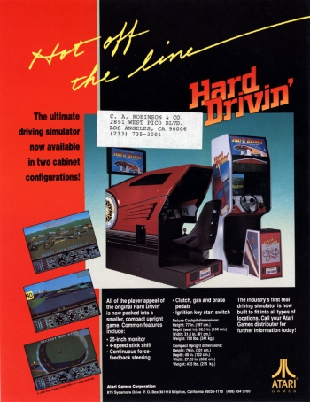 Hard Drivin'  Gioco