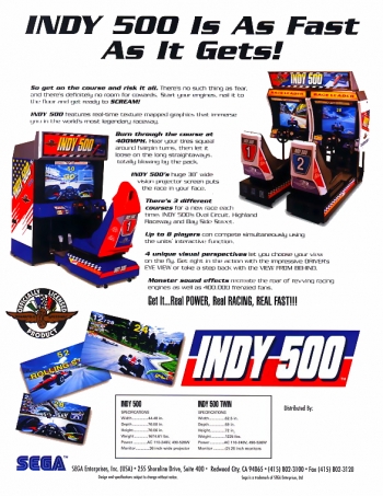 INDY 500 Twin  Game