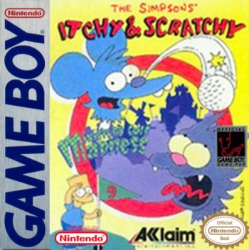 Itchy & Scratchy in Miniature Golf Madness!  Juego