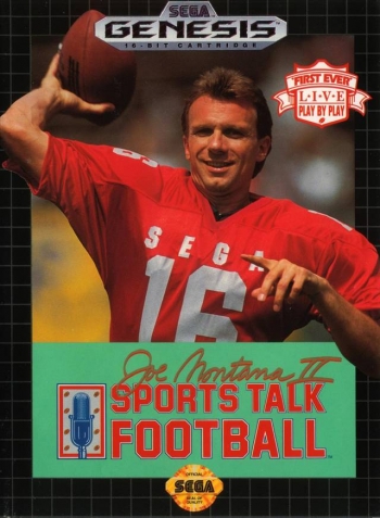 Joe Montana II Sports Talk Football  ゲーム