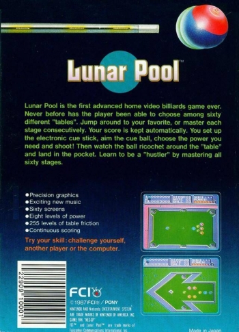 Lunar Pool  Game