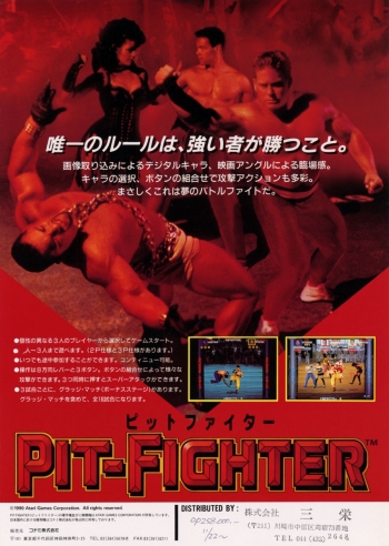 Pit Fighter  Gioco