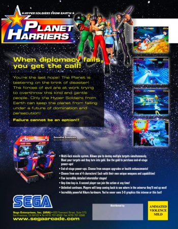 Planet Harriers  Juego