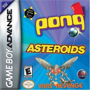 Pong, Asteroids, Yar's Revenge  Spiel