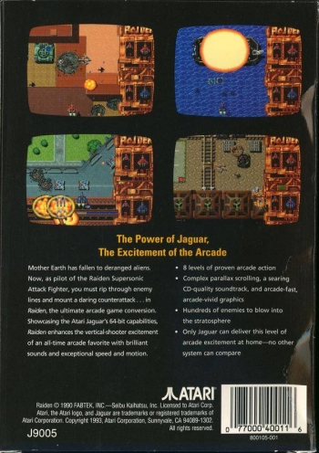 Raiden  Jeu