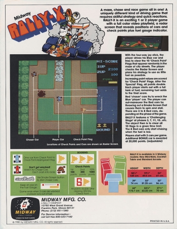 Rally X  Game