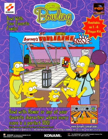Simpsons Bowling  Jeu