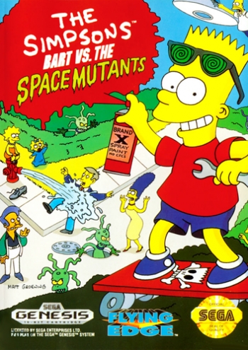 Simpsons, The - Bart Vs The Space Mutants   Spiel