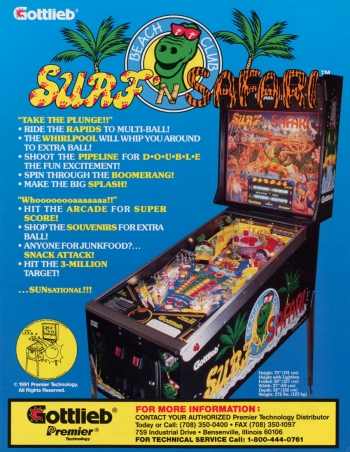 Surf'n Safari Jeu