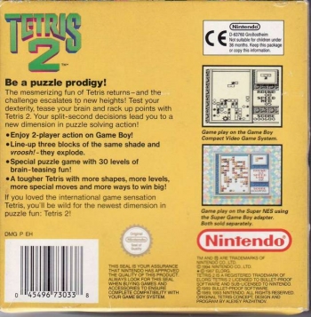 Tetris 2  Spiel