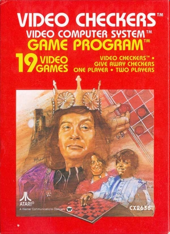 Video Checkers - Checkers - Atari Video Checkers    Game