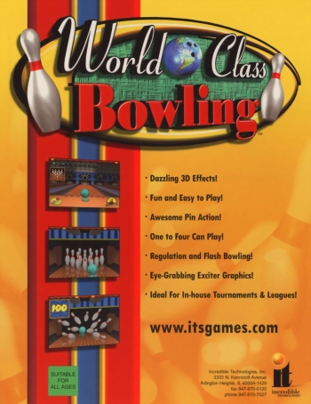 World Class Bowling  Jeu