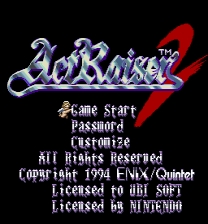 Actraiser II Easy spell ROM