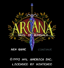Arcana - Seal of Rimsala ゲーム