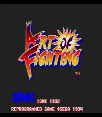 Art of Fighting - Enhanced Colors ゲーム