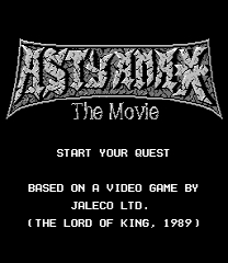 Astyanax - The Movie ゲーム