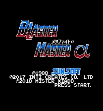 Blaster Master - Metafight Alpha ROM