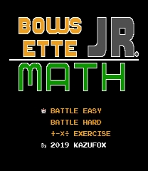 Bowsette Jr. Math Juego