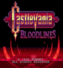 Castlevania Bloodlines - Expert Mode and 9 Lives ROM