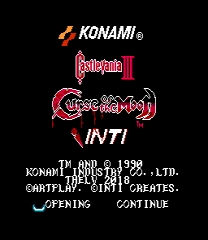 Castlevania III: Curse of the Moon Hack ROM Game