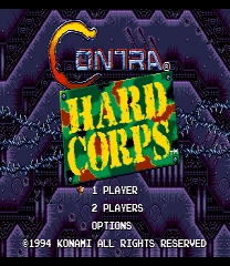 Contra Hard Corps Hit Points Restoration Hack Gioco