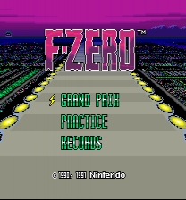 F-Zero - Corey's Tracks Game