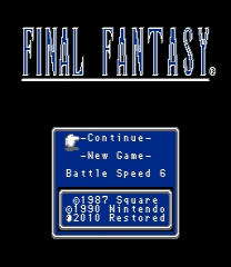 Final Fantasy Restored Game