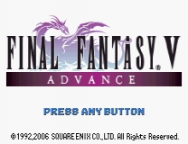 Final Fantasy V Advance Font Facelift Game