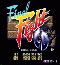 Final Fight CD - Enhancement Final Jeu