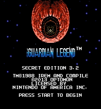Guardian Legend Secret Edition Jogo