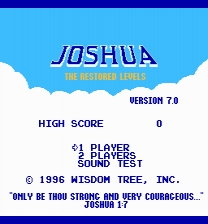 Joshua: the Restored Levels ROM
