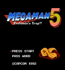 Megaman 5 Japanese Style Title Screen ROM