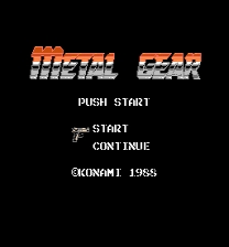 Metal Gear MSX + Style Game
